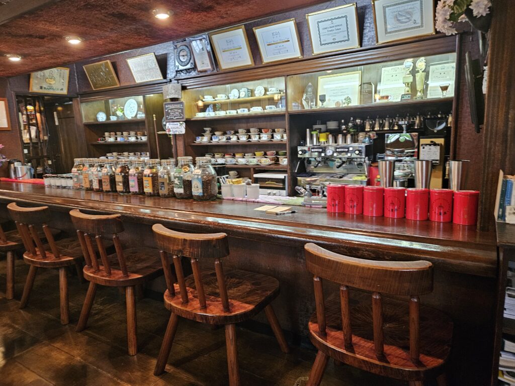 珈琲「蘭館」の店内