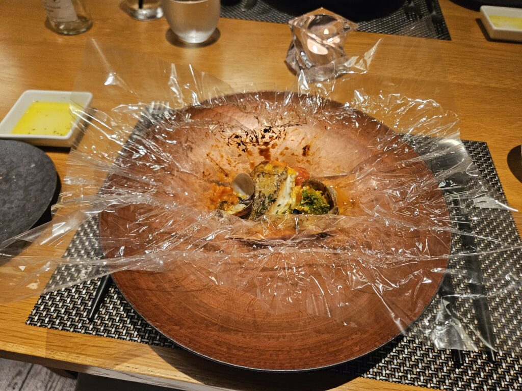 レストラン ルアンのコース料理の写真