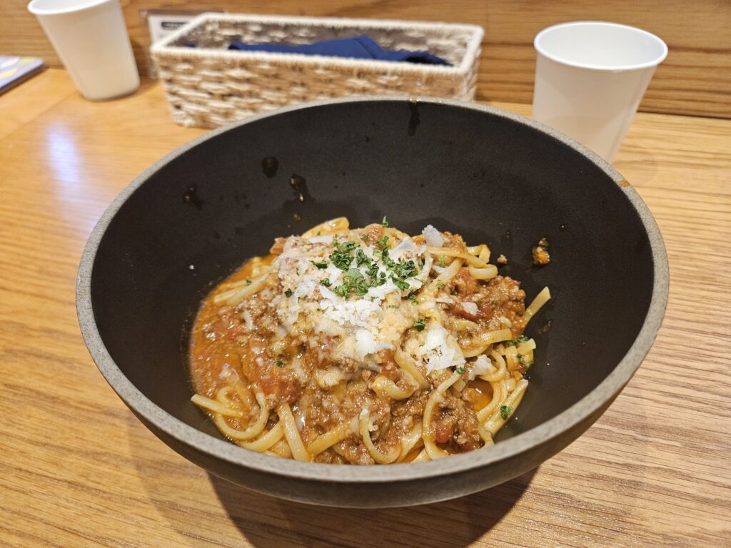 ブラックキャットカフェのパスタ