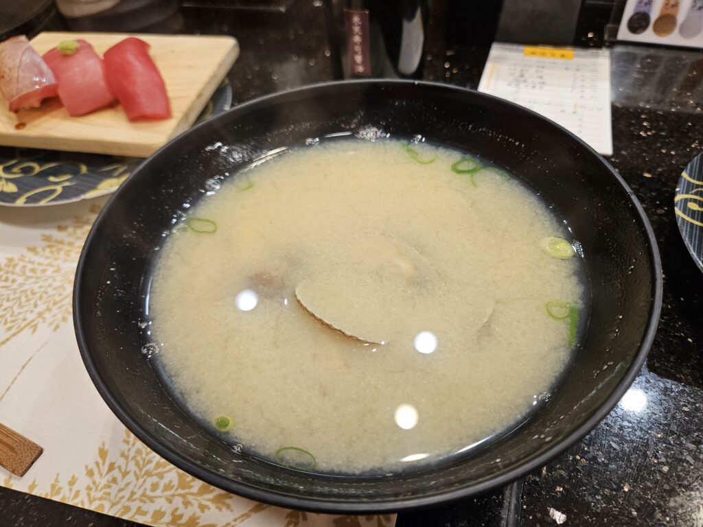 水天のアサリ汁